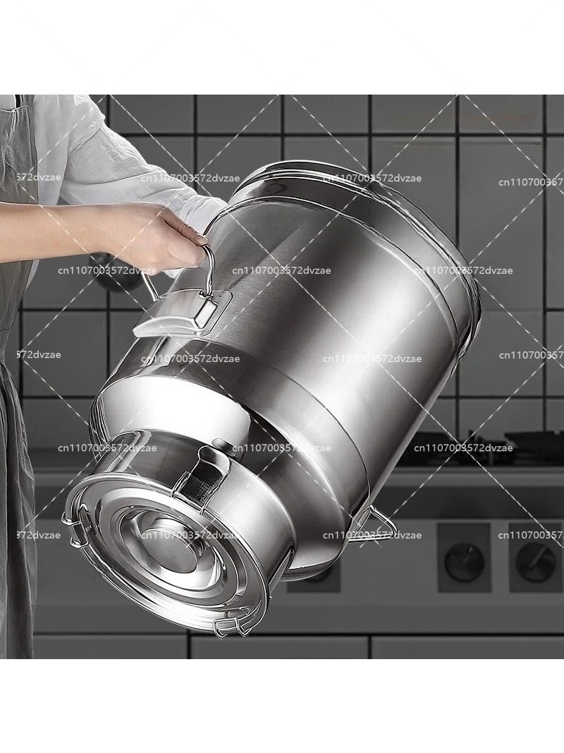 Food Storage Drums - Balde de Leite Selado em Aço