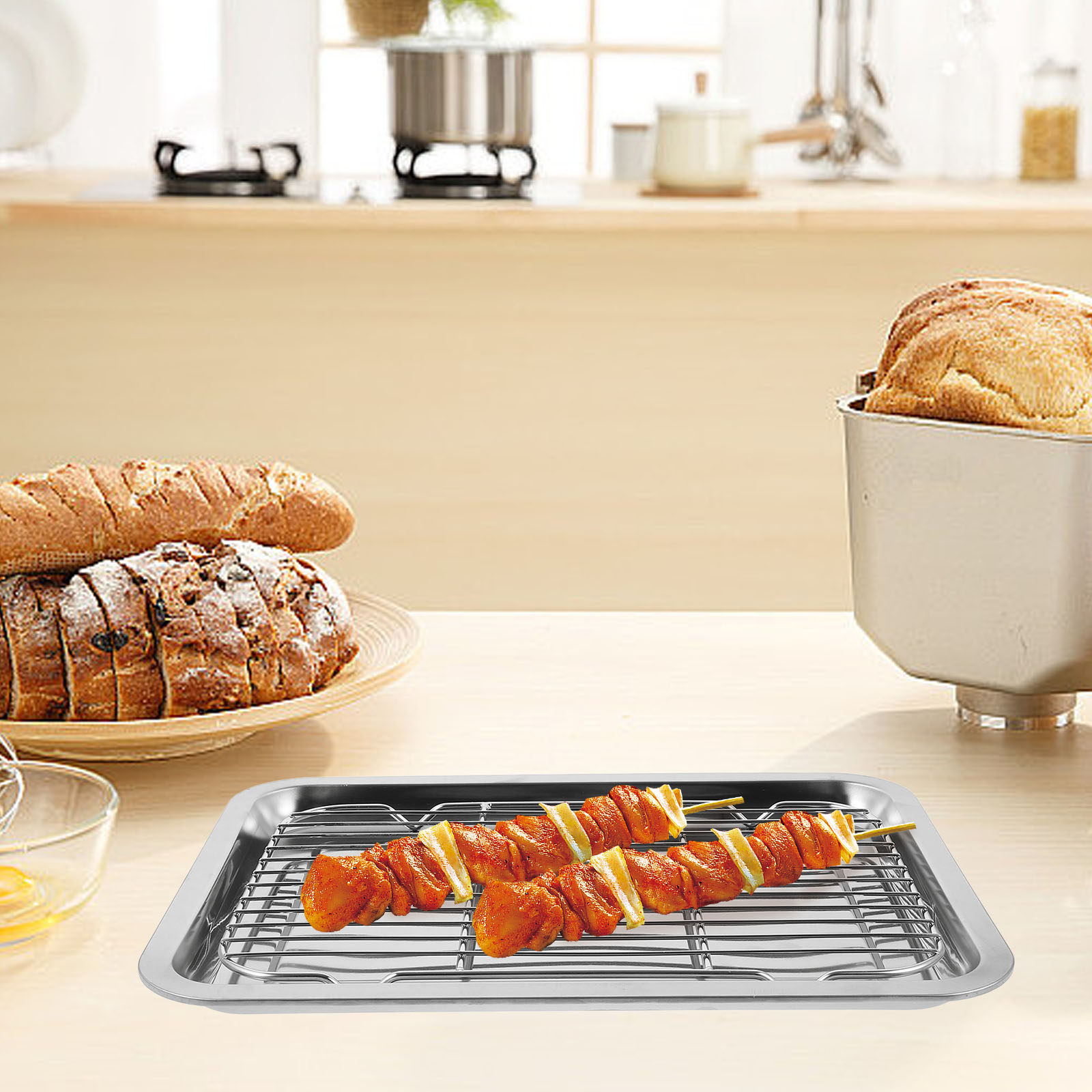 Food Storage Rack - 1 Conjunto de Grelha de Arame
