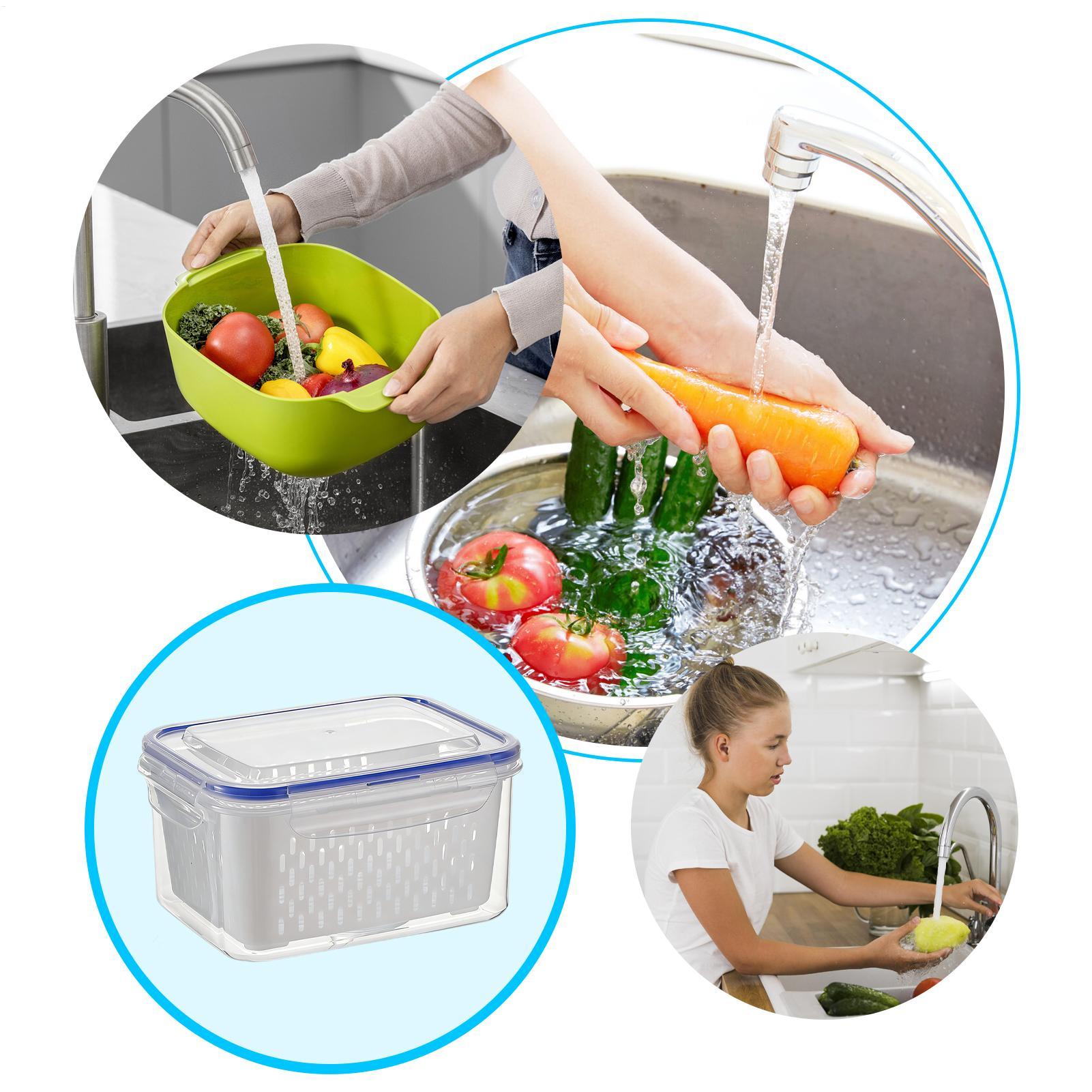 Container de Armazenamento de  - Food Storage With Colander avaliação e preço