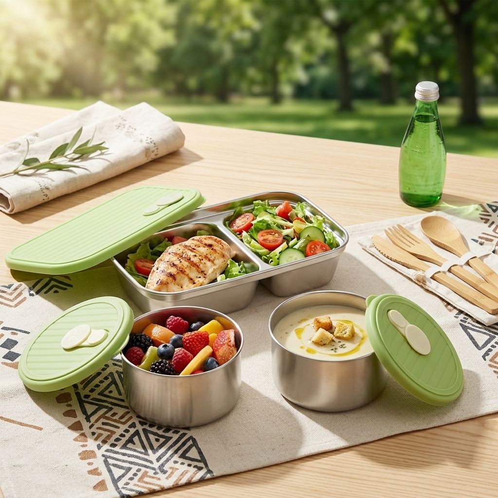 Caixa Bento de Aço Inoxidável  - Food Storage 30 Years avaliação e preço