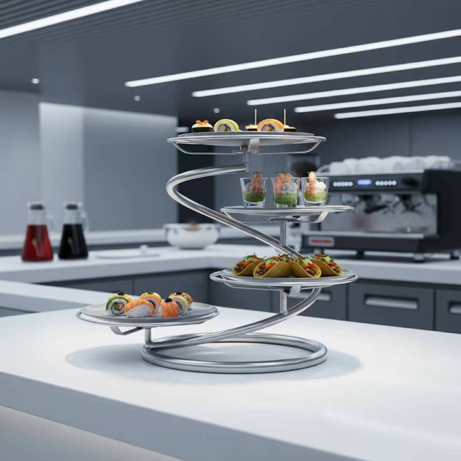 Suporte de Servir em Camadas,  - Food Storage Rack avaliação e preço