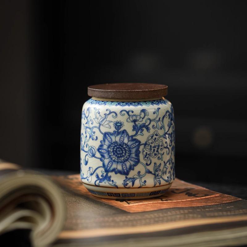 Criativo azul e branco porcela - Food Storage With Colander avaliação e preço
