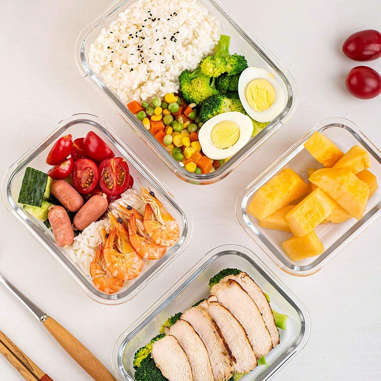 Conjunto de 10 Recipientes de  - Food Storage With Colander avaliação e preço