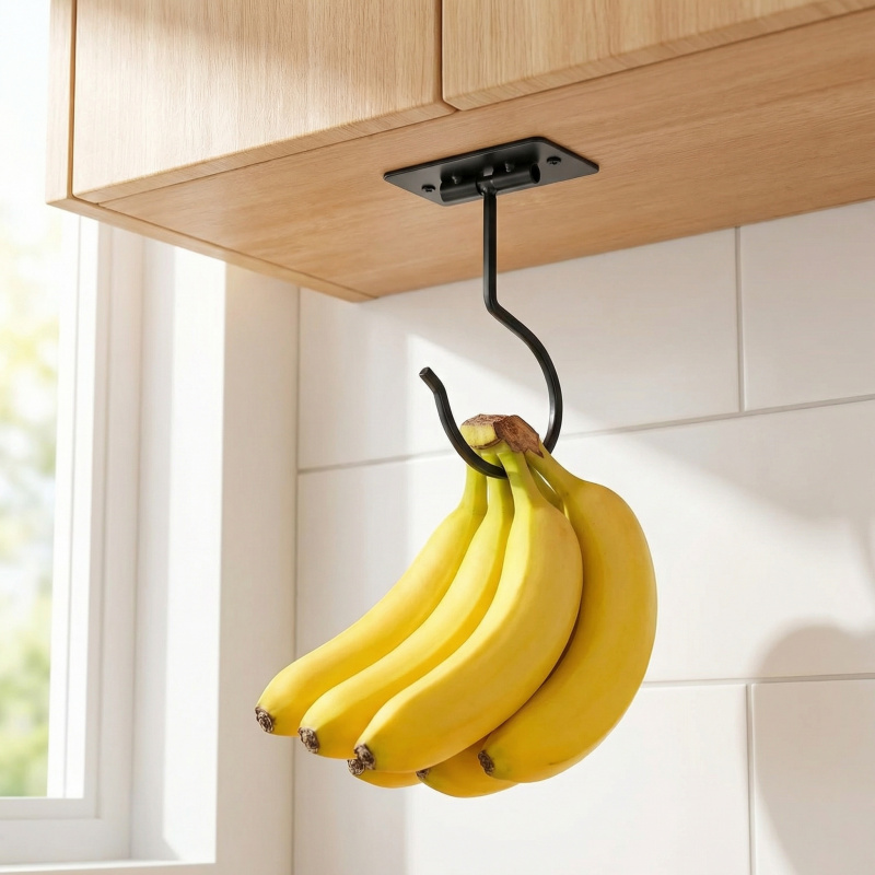 Gancho Adesivo de Metal Preto  - Food Storage Kitchen avaliação e preço
