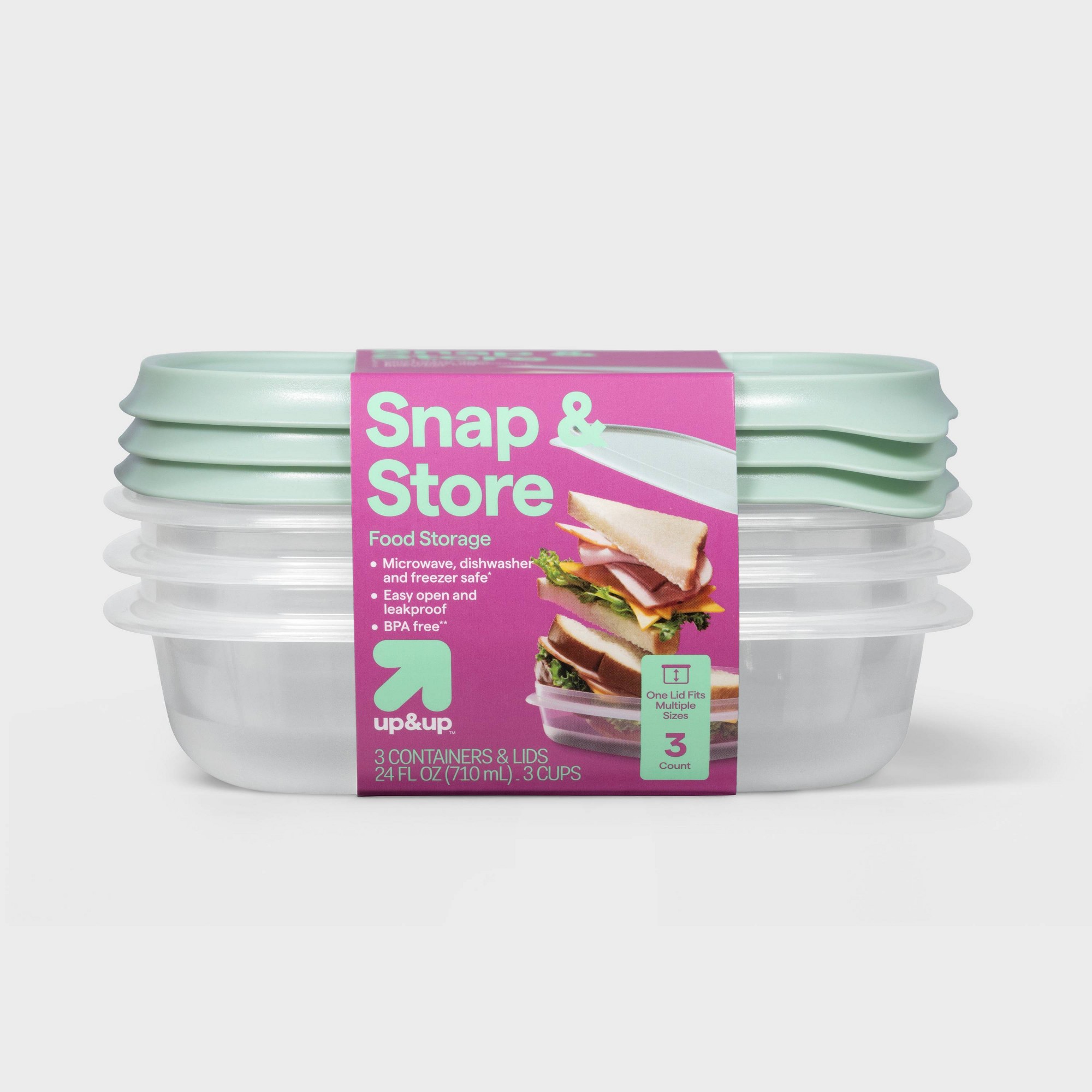 Recipientes quadrados de 3ct p - Storage Food Prep avaliação e preço